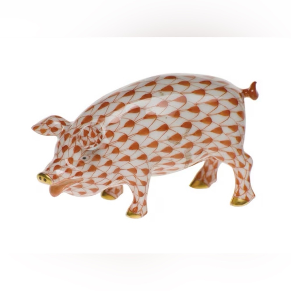 Herend Pig, Rust 3.5"L X 1.75"H
Handcrafted in Hungary.